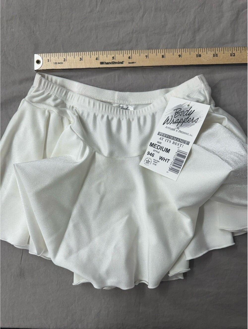 Body Wrappers Leotard Skirt white Size M